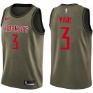 Men's & Youth Houston Rockets #3 Chris Paul Basketball Swingmen Jersey Army Green