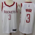 Men's & Youth Houston Rockets #3 Chris Paul Basketball Swingmen Jersey White