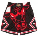 Chicago Bulls Basketball Shorts Black Big Face Finals 1996 Patch Classics Pants