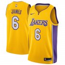 Men's & Youth Los Angeles Lakers #6 Lebron James Basketball Jersey Yellow Stitched