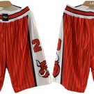 Men's & Youth Chicago Bulls Basketball Shorts #23 Red White Print Pants