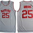 Men's & Youth Zack Morris #25 Bayside Tigers Basketball Jersey Saved By the Bell Gray Show New