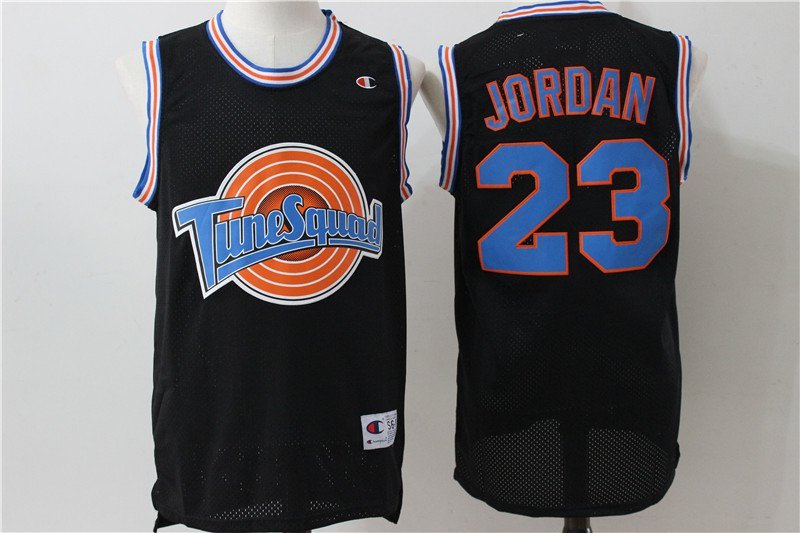 Men's & Youth Space Jam Michael Jordan #23 Tune Squad Basketball Black Jersey Throwback