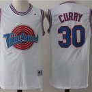 Men's & Youth Space Jam Stephen Curry #30 Tune Squad Basketball Throwback White Jersey