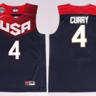 Men's Stephen Curry 4 USA Dream Team 2014 Basketball World Cup Jersey Navy