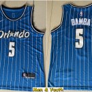 Men's Orlando Magic 5# Mohamed Bamba Jersey Blue Stripe Swingman Basketball