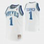 Men's Minnesota Timberwolves #1 Anthony Edwards Jersey White Throwback Classics
