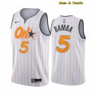 Men's Orlando Magic #5 Mohamed Bamba Jersey White City Edition Swingman Basketball