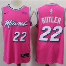 Men's Miami Heat #22 Jimmy Butler Jersey Pink Earned Edition Swingman Basketball