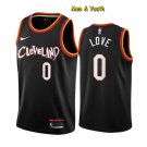 Men's Cleveland Cavaliers #0 Kevin Love Jersey Black City Edition Swingman Basketball