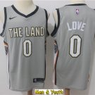 Men's Cleveland Cavaliers #0 Kevin Love Jersey Gray City Edition Swingman Basketball