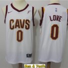 Men's Cleveland Cavaliers #0 Kevin Love Jersey White Association Swingman Basketball