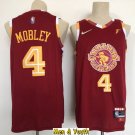 Men's Cleveland Cavaliers #4 Evan Mobley Jersey 75th Diamond 2022 Wine City Edition