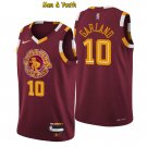 Men's Cleveland Cavaliers #10 Darius Garland Jersey 75th Diamond 2022 Wine City Edition