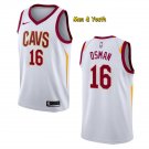 Men's Cleveland Cavaliers #16 Cedi Osman Jersey White Association Swingman Basketball