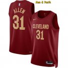 Men's Cleveland Cavaliers #31 Jarrett Allen Jersey 2023 Wine Icon Edition Basketball