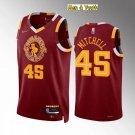 Men's Cleveland Cavaliers #45 Donovan Mitchell Jersey 75th Diamond 2022 Wine City Edition