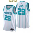 Men's Charlotte Hornets #23 Kai Jones Jersey 75th Diamond 2022 White Association Edition