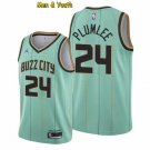 Men's Charlotte Hornets #24 Mason Plumlee Jersey Teal Buzz City Swingman Basketball