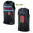 Men's Chicago Bulls #0 Coby White Jersey 2020 Black City Edition Swingman Basketball