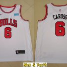 Men's Chicago Bulls #6 Alex Caruso Jersey White Association Edition Swingman Basketball