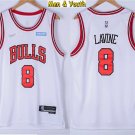 Men's Chicago Bulls #8 Zach LaVine Jersey 75th Diamond 2022 White Association Edition