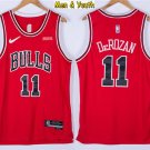Men's Chicago Bulls #11 DeMar DeRozan Jersey 75th Diamond 2022 Red Icon Edition Basketball