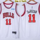 Men's Chicago Bulls #11 DeMar DeRozan Jersey 75th Diamond 2022 White Association Edition