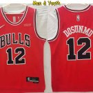 Men's Chicago Bulls #12 Ayo Dosunmu Jersey 75th Diamond 2022 Red Icon Edition Basketball