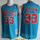 Men's Chicago Bulls #33 Scottie Pippen Jersey Blue Classics Basketball
