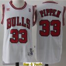 Men's Chicago Bulls #33 Scottie Pippen Jersey White Throwback Basketball