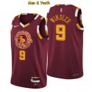 Men's Cleveland Cavaliers #9 Dylan Windler Jersey 75th Diamond 2022 Wine City Edition