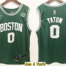 Men's Boston Celtics #0 Jayson Tatum Jersey 75th Diamond 2022 Green Swingman Basketball