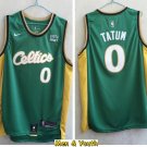 Men's Boston Celtics #0 Jayson Tatum Jersey Green 2023 Swingman Basketball