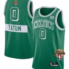 Men's Boston Celtics #0 Jayson Tatum Jersey Green City 2022 Finals Swingman Basketball