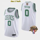 Men's Boston Celtics #0 Jayson Tatum Jersey White Association Edition 2022 Finals Basketball
