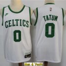 Men's Boston Celtics #0 Jayson Tatum Jersey White Swingman Basketball