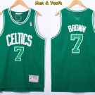 Men's Boston Celtics #7 Jaylen Brown Jersey Green Snakeskin Classics Swingman Basketball