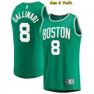 Men's Boston Celtics #8 Danilo Gallinari Jersey Green Swingman Basketball
