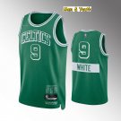 Men's Boston Celtics #9 Derrick White Jersey 75th Diamond 2022 Green City Edition Basketball