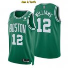 Men's Boston Celtics #12 Grant Williams Jersey 75th Diamond 2022 Green Icon Basketball