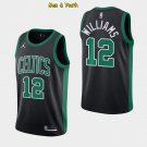 Men's Boston Celtics #12 Grant Williams Jersey Black Swingman Basketball