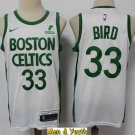 Men's Boston Celtics #33 Larry Bird Jersey 2021 White City Edition Swingman Basketball