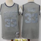 Men's Boston Celtics #33 Larry Bird Jersey Metal Gray Classics Swingman Basketball