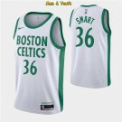 Men's Boston Celtics #36 Marcus Smart Jersey White 2021 City Edition Swingman Basketball