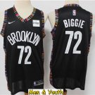 Men's Brooklyn Nets #72 Notorious B.I.G. Biggie Music Jersey Black City Edition