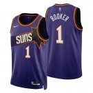 Men's & Youth Phoenix Suns #1 Devin Booker Jersey 2022 Purple Icon Edition Swingman Basketball