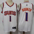 Men's & Youth Phoenix Suns #1 Devin Booker Jersey 2022 White Swingman Basketball