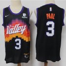 Men's & Youth Phoenix Suns #3 Chris Paul Jersey 2021 Black City Edition Swingman Basketball