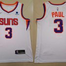 Men's & Youth Phoenix Suns #3 Chris Paul Jersey 2021 White Swingman Basketball